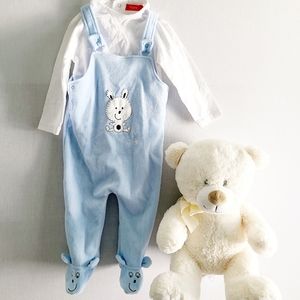 Blue Baby Dungaree set infant